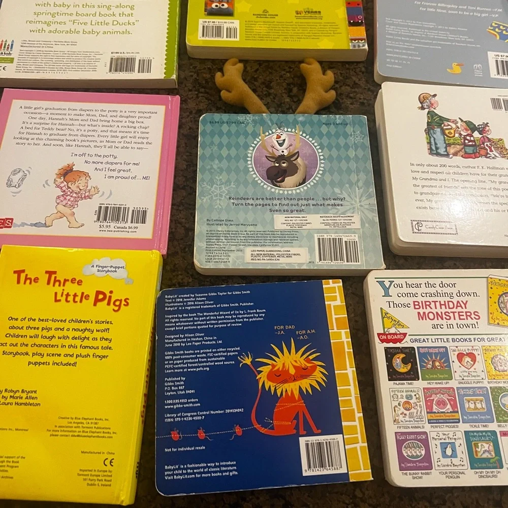 Total 12 Children’s toddler board books -
